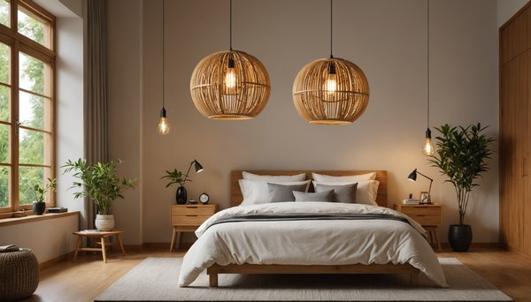 Suspension bambou : l'éclairage chaleureux pour votre chambre